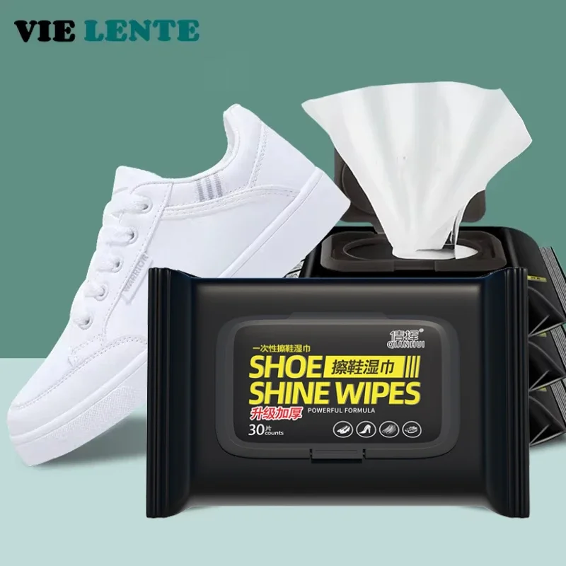 Sneaker Care Cleaning Kit - 12-60Pcs 일회용 신발 깨끗한 물티슈 휴대용