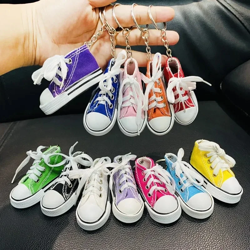Sneaker Care Accessories - 3D 캔버스 스니커즈 테니스화 키체인 블루