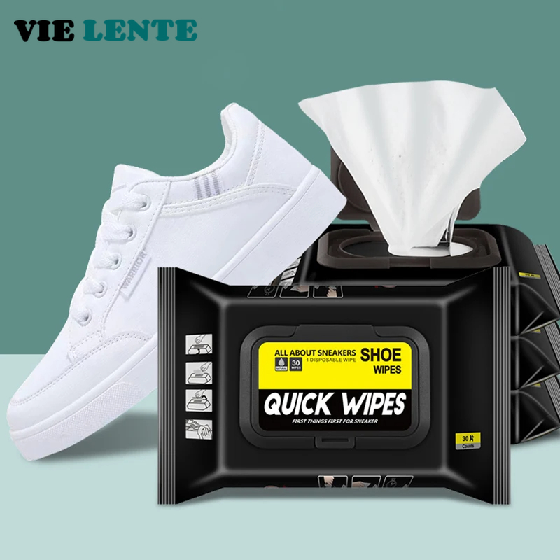 Sneaker Care Cleaning Kit - 12Pcs/30Pcs 일회용 신발 깨끗한 물티슈 휴대용