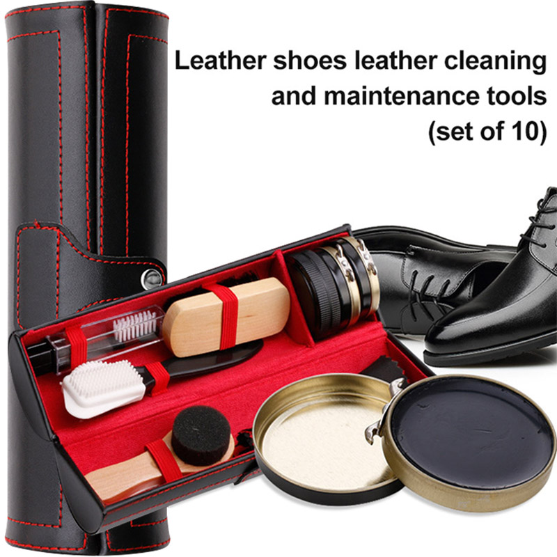 Sneaker Care Clean - 가죽 신발 광택 세트 브러쉬 클리닝