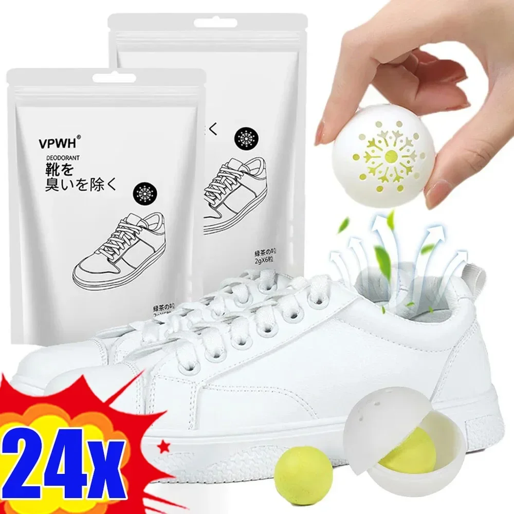 24/1Pcs 신발 탈취제 공 청정제 신발 차 향기 필 - Shoe Deodorizer Ball 리뷰 및 가격