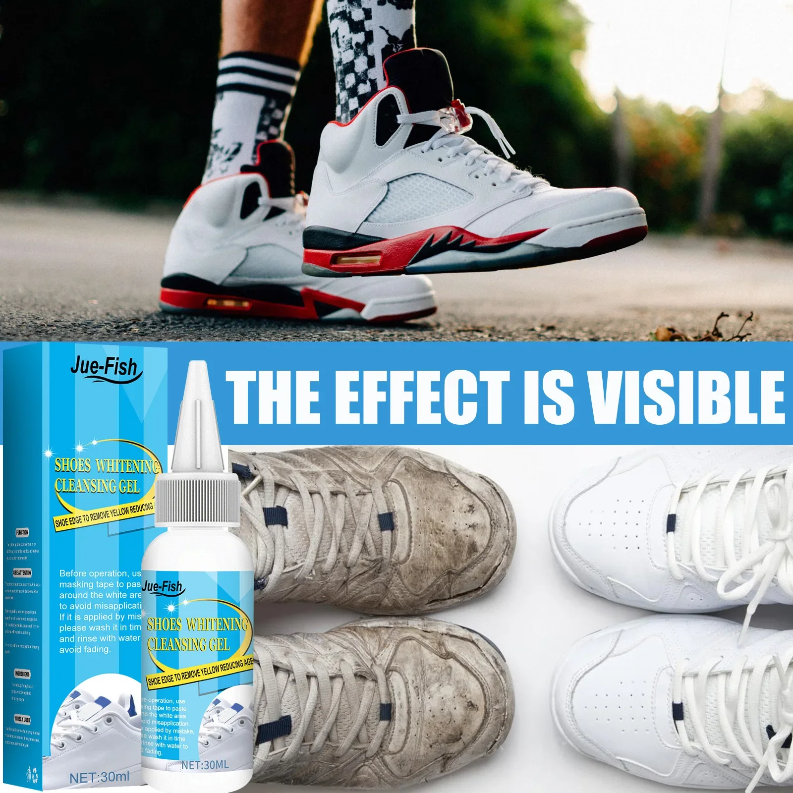흰색 신발 청소 젤 얼룩 먼지 제거제, 신발 세척 운동 - Sneaker Care Accessories 리뷰 및 가격