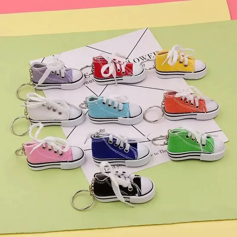 3D 캔버스 스니커즈 테니스화 키체인 블루 핑크 블랙  - Sneaker Care Accessories 리뷰 및 가격